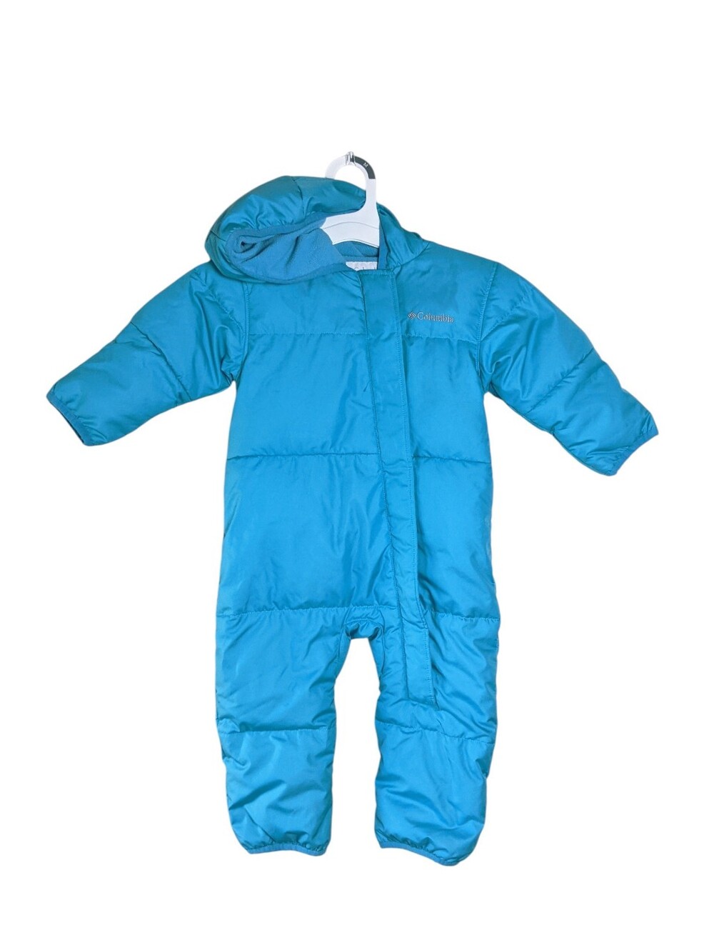 Columbia Infant Turquoise Snuggly Bunny II Bunting Snowsuit Size 12-18 Months